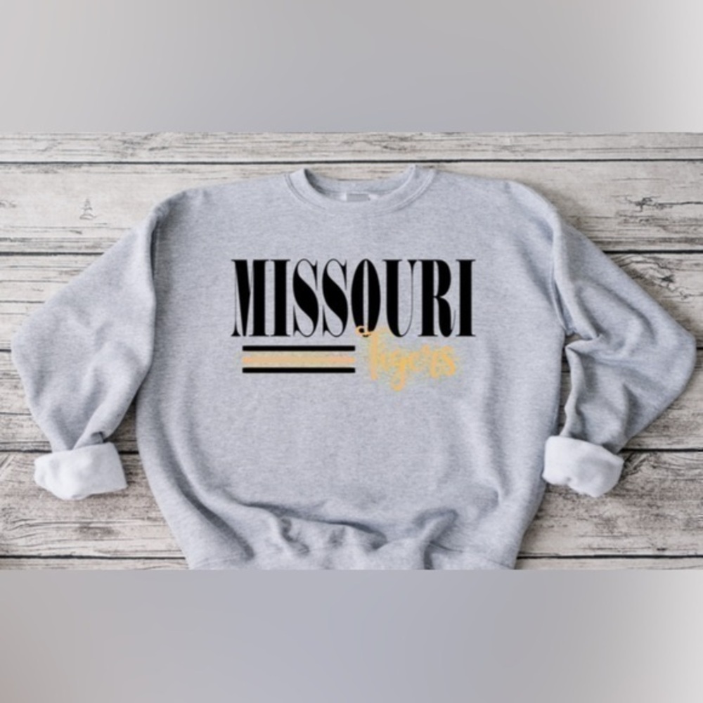 Missouri Striped Crewneck